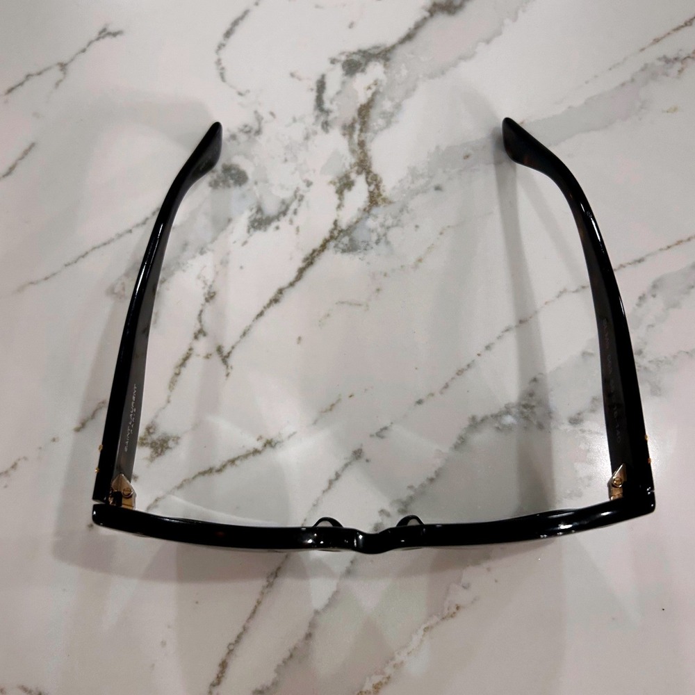 Saint Laurent SL M9 003 Sunglasses Tortoise Shell YSL Monogram Square Womens - Picture 4 of 10
